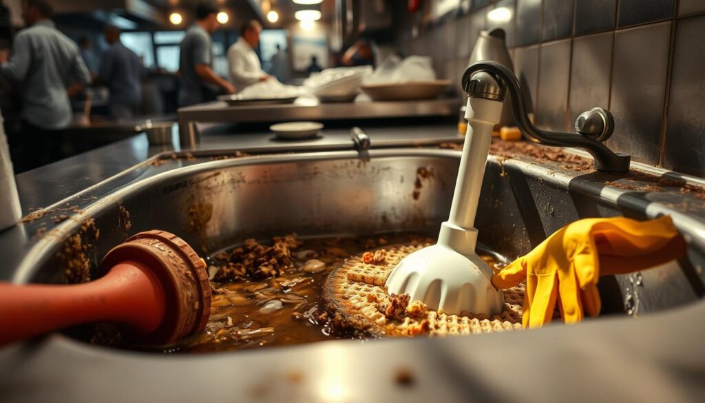 pembersihan saluran mampet restoran