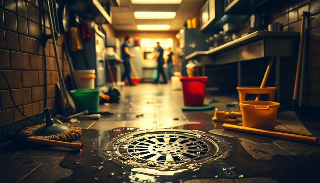 perbaikan saluran mampet restoran