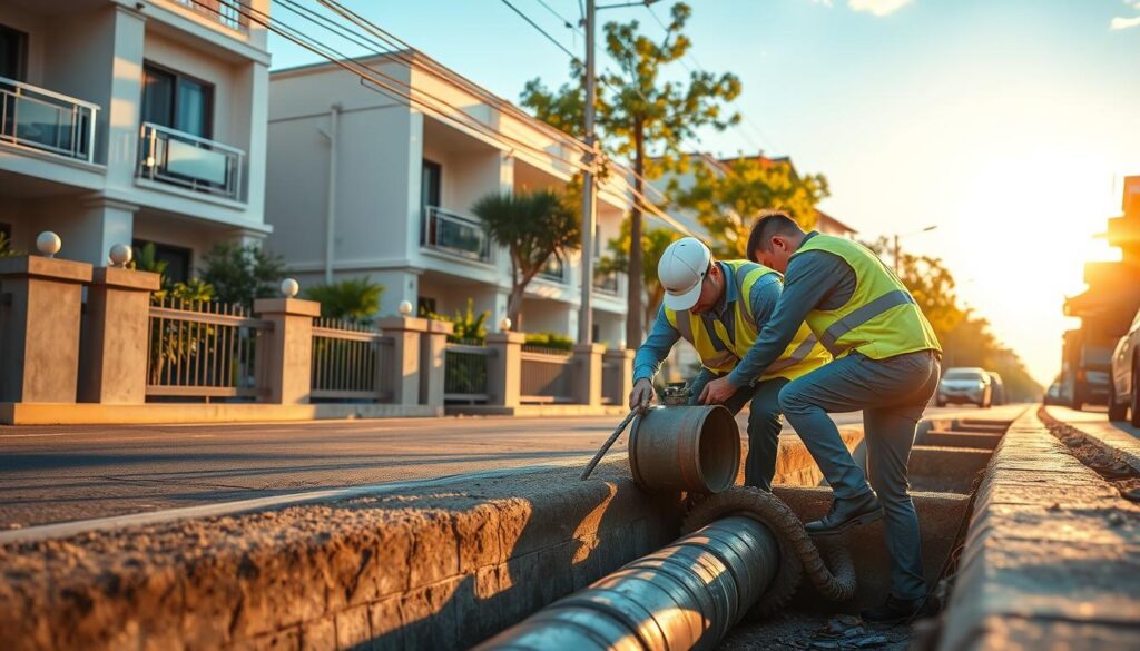 perbaikan saluran air buntu