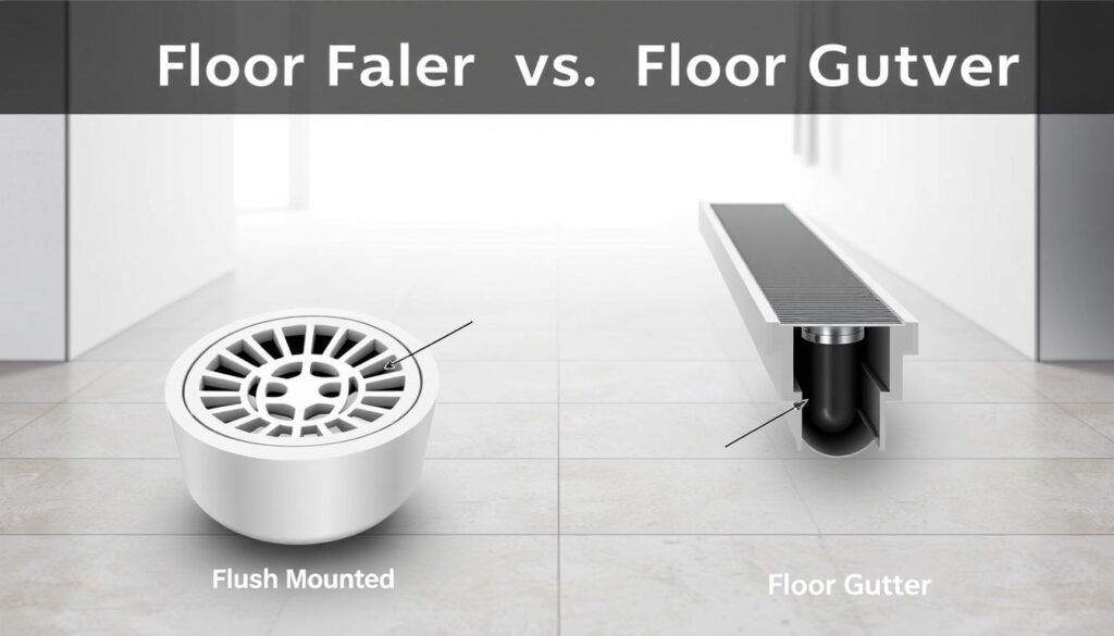 perbandingan fitur floor drain dan floor gutter