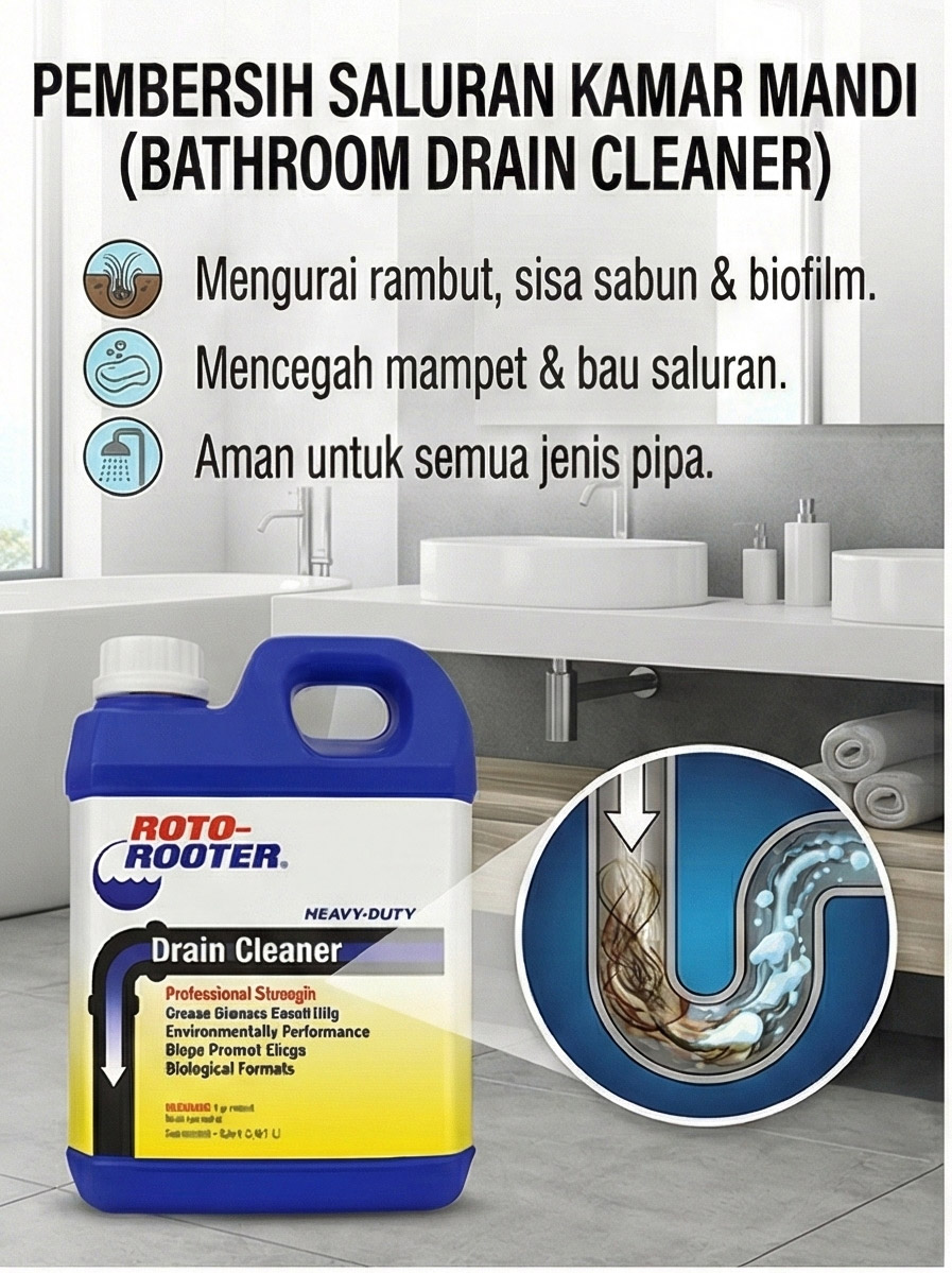 Drain Cleaner Professional untuk Shower dan Wastafel