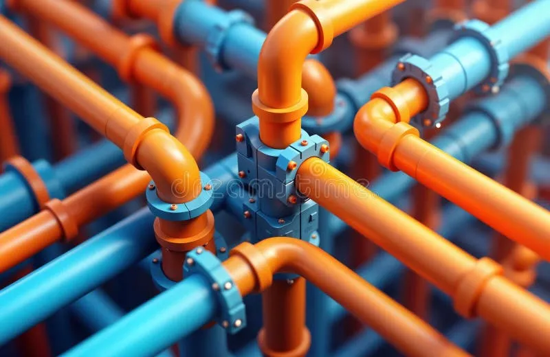 Gambar ilustrasi saluran pipa yang bersih setelah layanan tanpa bongkar di Jakarta