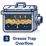 grease trap overflow