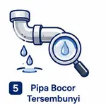 pipa bocor tersembunyi
