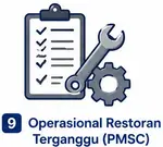 operasional restoran terganggu (pmsc)